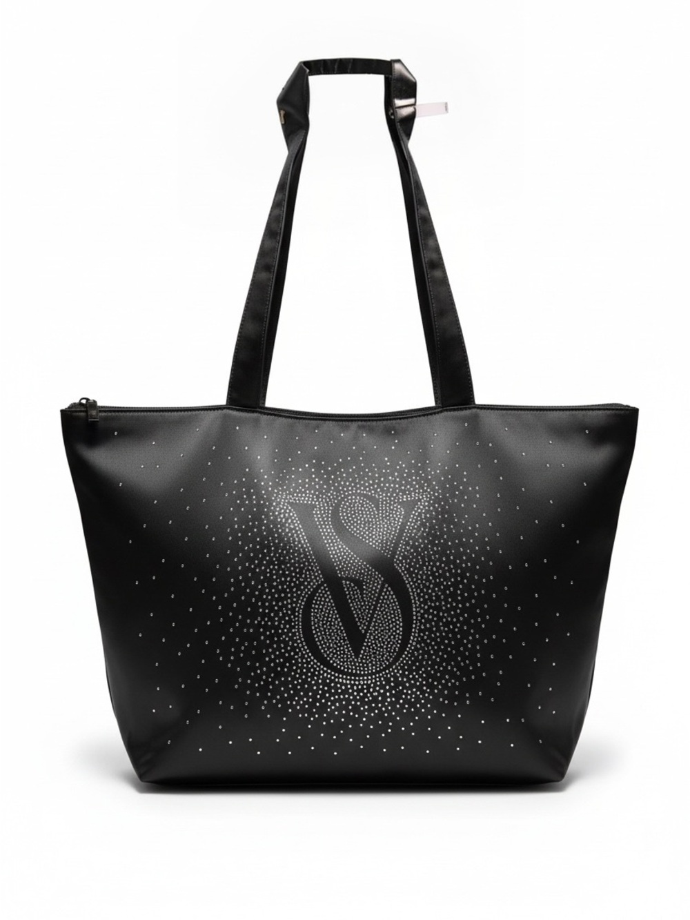Victoria's Secret Black Crystal Logo Tote NWT